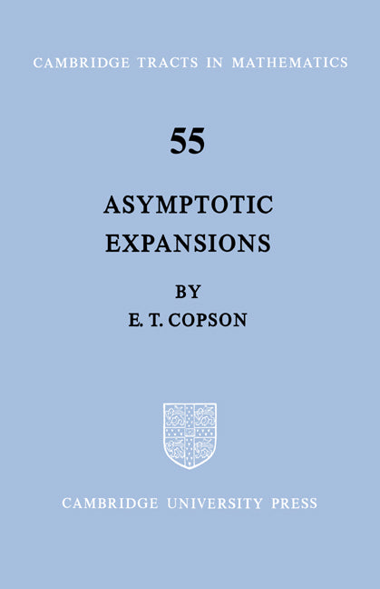 Asymptotic Expansions (Paperback) 9780521604826