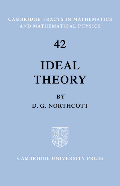 Ideal Theory (Paperback) 9780521604833