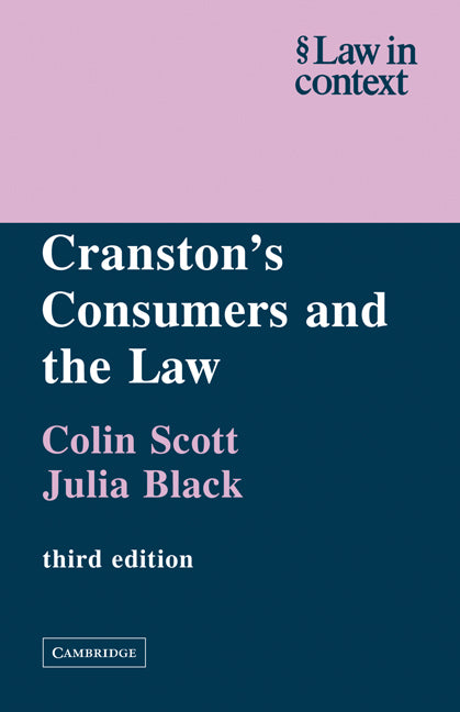 Cranston's Consumers and the Law (Paperback) 9780521605977