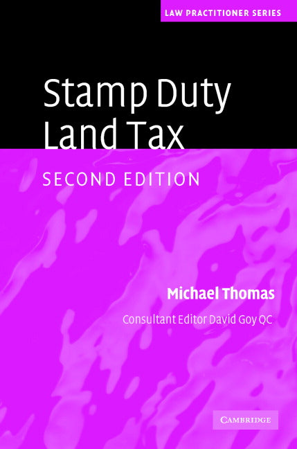 Stamp Duty Land Tax (Hardback) 9780521606325