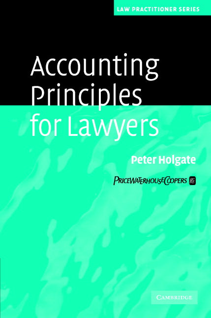 Accounting Principles for Lawyers (Hardback) 9780521607223