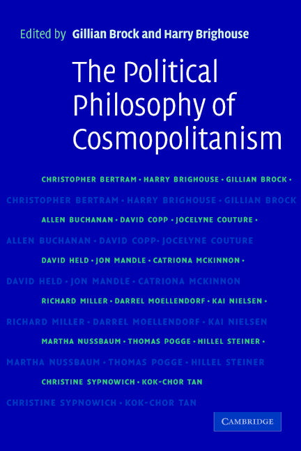 The Political Philosophy of Cosmopolitanism (Paperback) 9780521609098