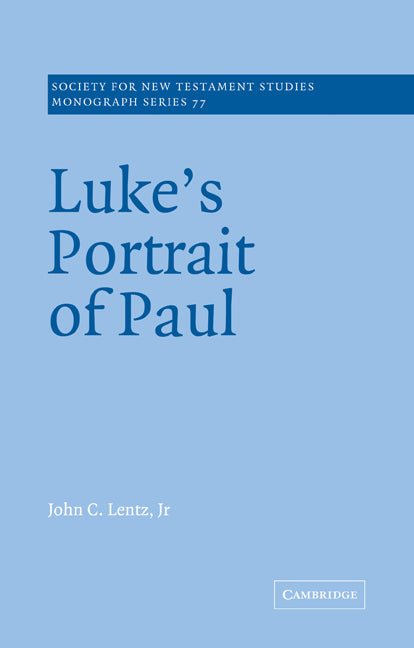 Luke's Portrait of Paul (Paperback) 9780521609456