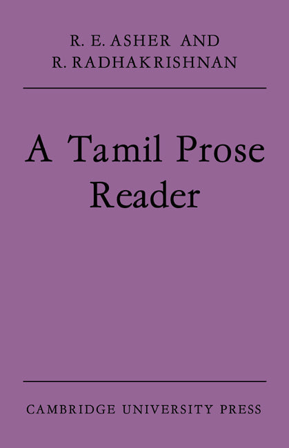 A Tamil Prose Reader (Paperback) 9780521611855