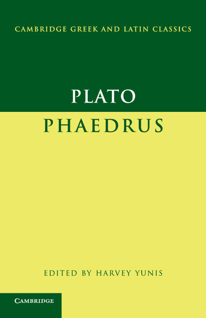 Plato: Phaedrus (Paperback) 9780521612593