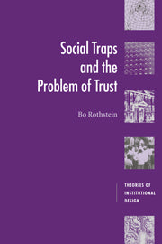 Social Traps and the Problem of Trust (Hardback) 9780521848299