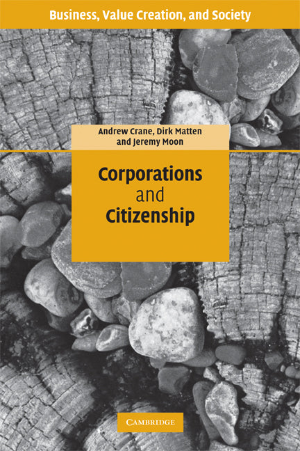 Corporations and Citizenship (Paperback) 9780521612838