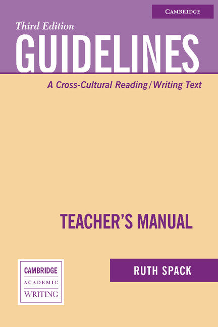 Guidelines Teacher's Manual; A Cross-Cultural Reading/Writing Text (Paperback) 9780521613026