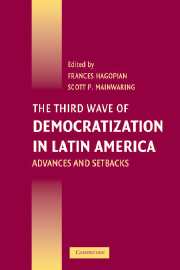 The Third Wave of Democratization in Latin America; Advances and Setbacks (Hardback) 9780521824613