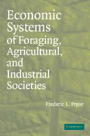 Economic Systems of Foraging, Agricultural, and Industrial Societies (Hardback) 9780521849043