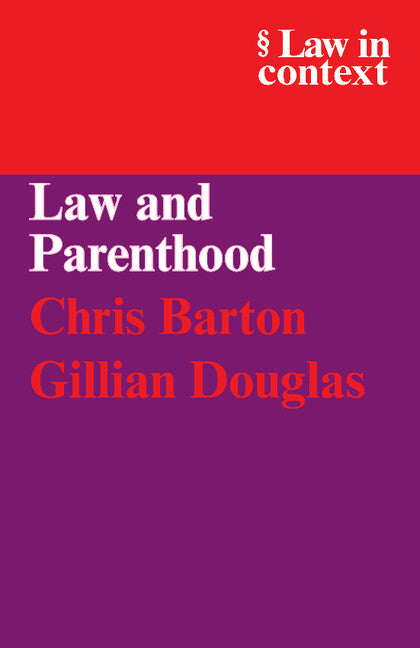 Law and Parenthood (Paperback) 9780521613521