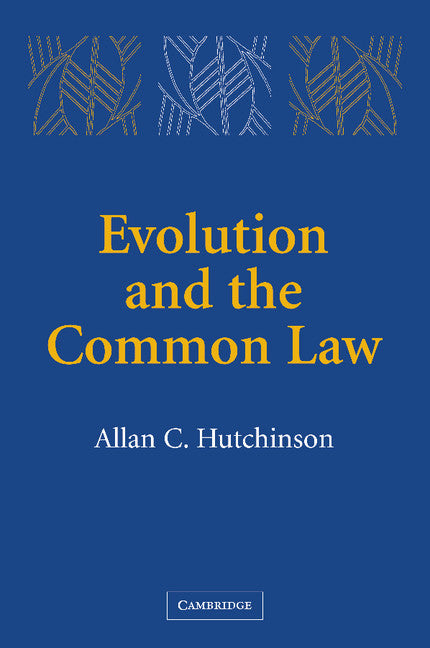 Evolution and the Common Law (Paperback) 9780521614917