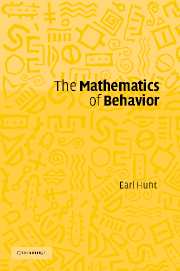 The Mathematics of Behavior (Hardback) 9780521850124