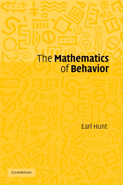 The Mathematics of Behavior (Paperback) 9780521615228