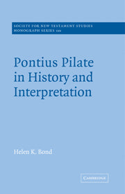 Pontius Pilate in History and Interpretation (Hardback) 9780521631143