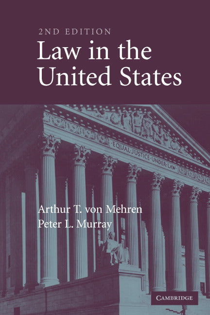 Law in the United States (Paperback) 9780521617536