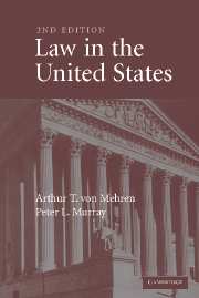 Law in the United States (Hardback) 9780521852067