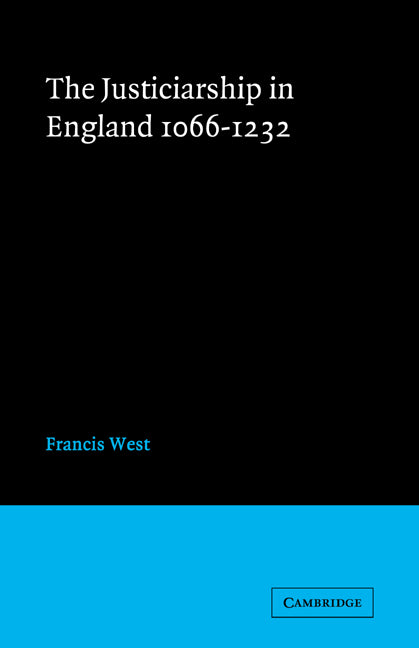 Justiceship England 1066–1232 (Paperback) 9780521619646