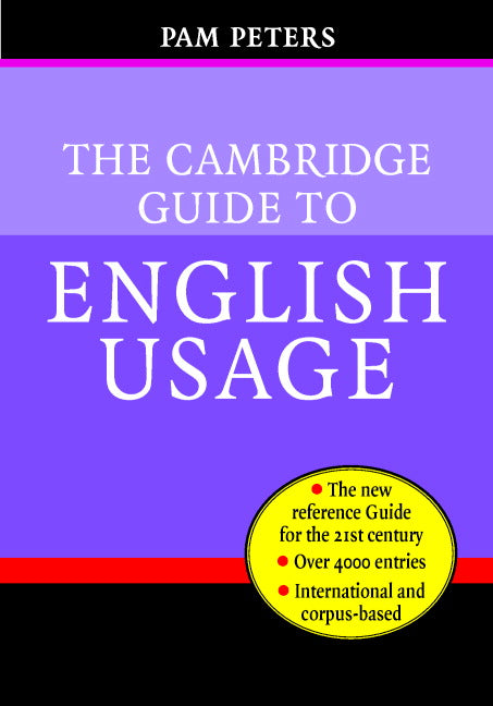 The Cambridge Guide to English Usage (Hardback) 9780521621816