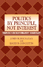 Politics by Principle, Not Interest; Towards Nondiscriminatory Democracy (Hardback) 9780521621878