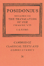 Posidonius: Volume 3, The Translation of the Fragments (Hardback) 9780521622585