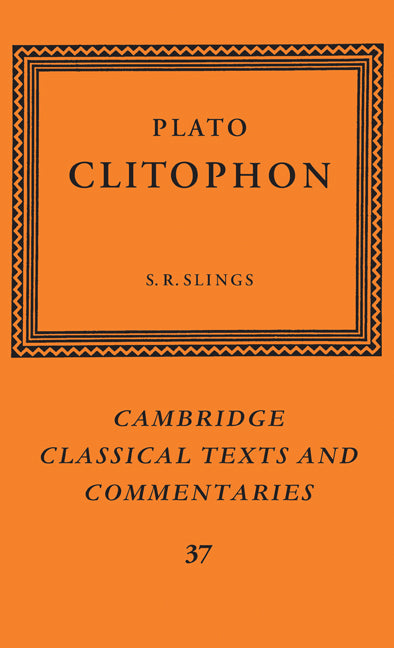 Plato: Clitophon (Hardback) 9780521623681