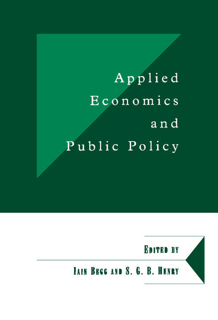 Applied Economics and Public Policy (Hardback) 9780521624145