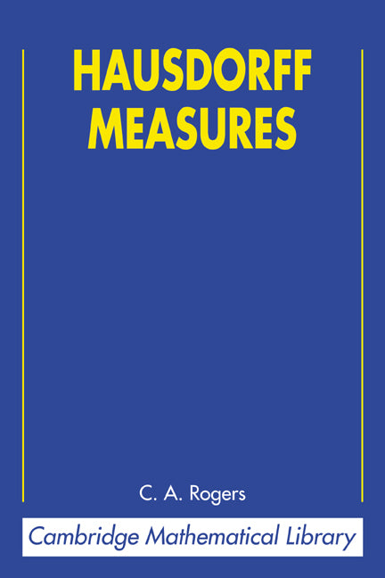Hausdorff Measures (Paperback) 9780521624916