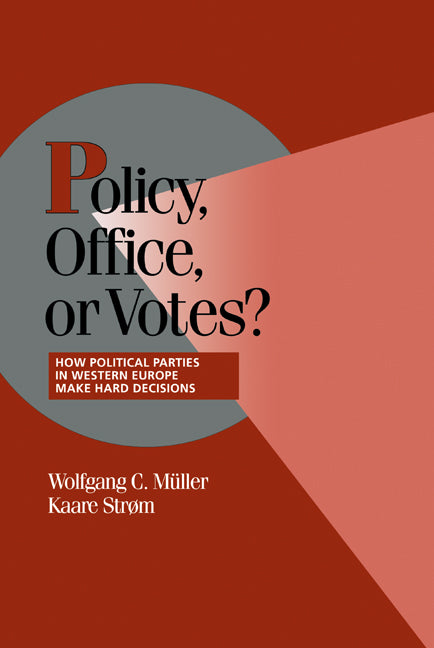 Policy, Office, or Votes?; How Political Parties in Western Europe Make Hard Decisions (Hardback) 9780521631358