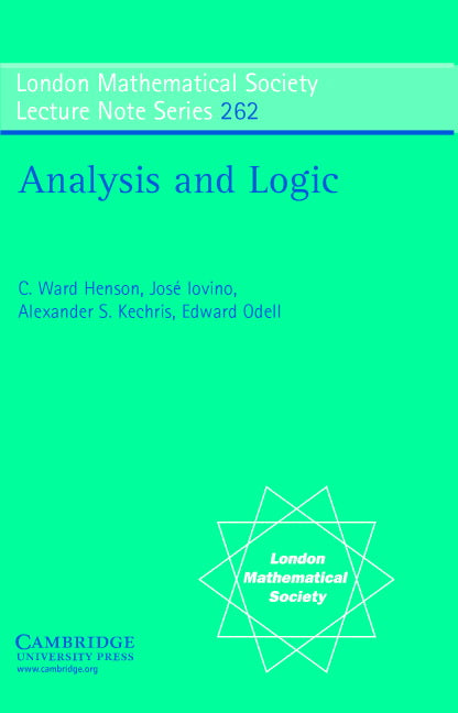 Analysis and Logic (Paperback) 9780521648615