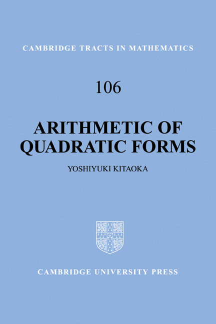 Arithmetic of Quadratic Forms (Paperback) 9780521649964