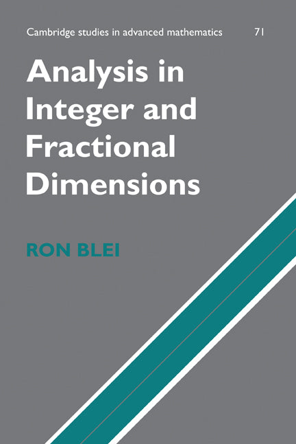 Analysis in Integer and Fractional Dimensions (Hardback) 9780521650847