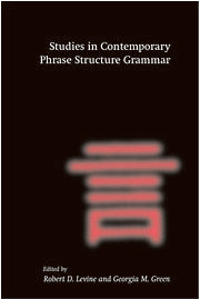 Studies in Contemporary Phrase Structure Grammar (Hardback) 9780521651073