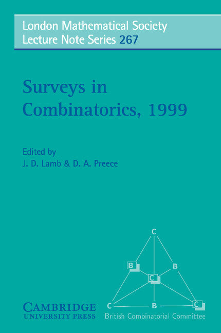 Surveys in Combinatorics, 1999 (Paperback) 9780521653763
