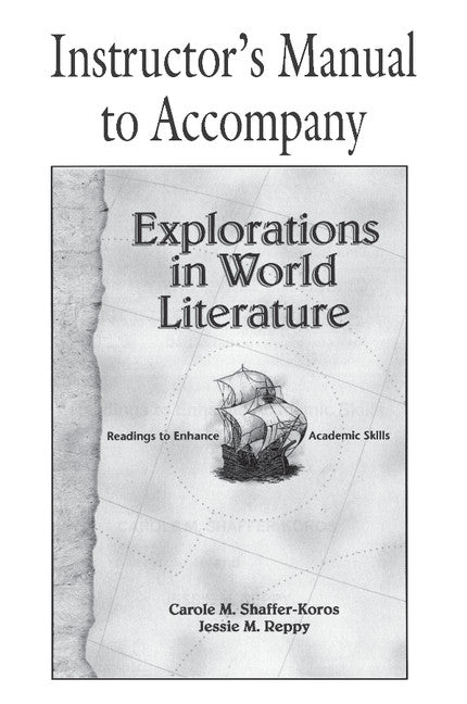 Explorations in World Literature Instructor's Manual; Readings to Enhance Academic Skills (Paperback) 9780521658034