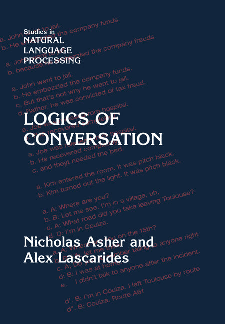 Logics of Conversation (Paperback) 9780521659512