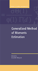 Generalized Method of Moments Estimation (Hardback) 9780521660136