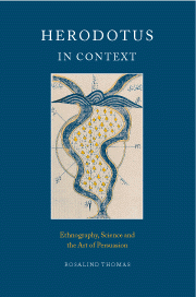 Herodotus in Context; Ethnography, Science and the Art of Persuasion (Hardback) 9780521662598