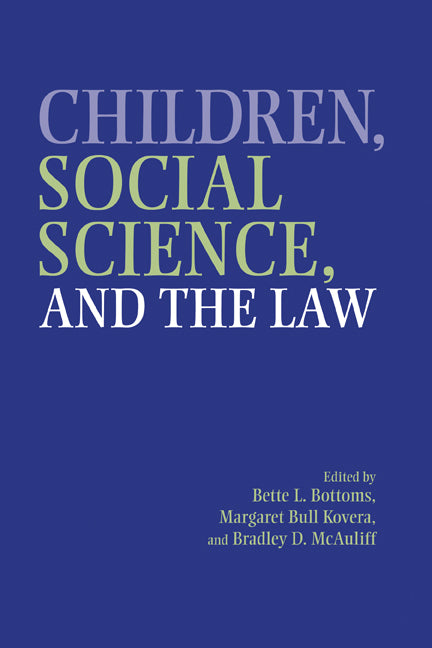 Children, Social Science, and the Law (Hardback) 9780521662987