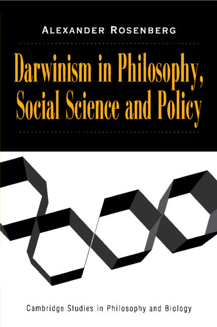 Darwinism in Philosophy, Social Science and Policy (Paperback) 9780521664073