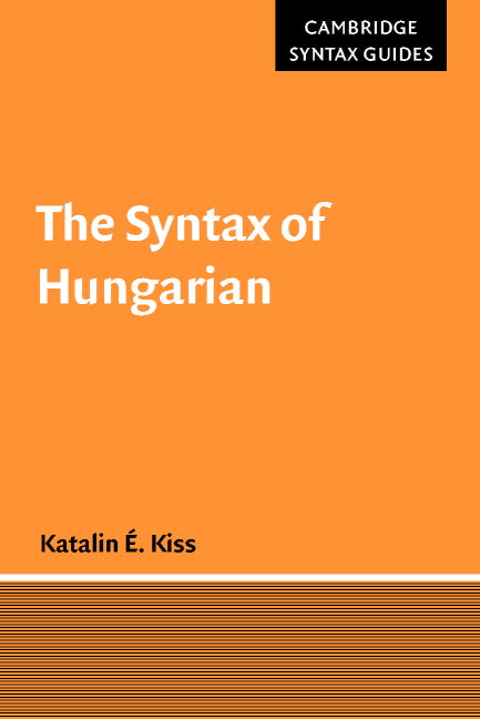 The Syntax of Hungarian (Paperback) 9780521669399