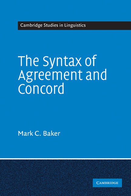 The Syntax of Agreement and Concord (Paperback) 9780521671569
