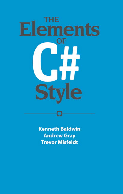 The Elements of C# Style (Paperback) 9780521671590