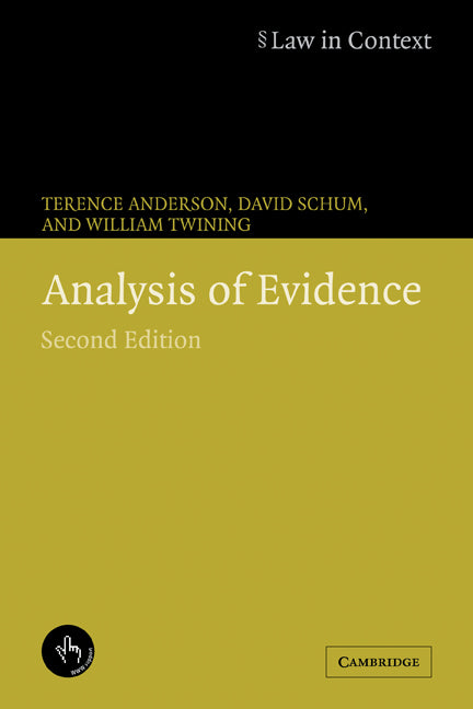 Analysis of Evidence (Paperback) 9780521673167