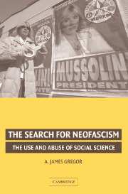 The Search for Neofascism; The Use and Abuse of Social Science (Hardback) 9780521859202