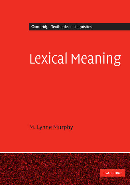 Lexical Meaning (Paperback) 9780521677646