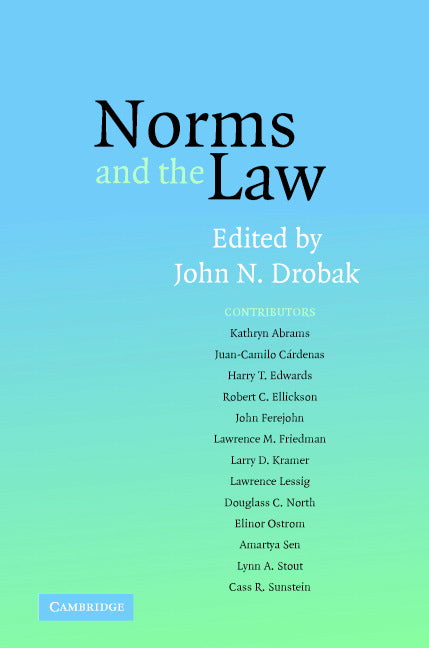 Norms and the Law (Paperback) 9780521680790