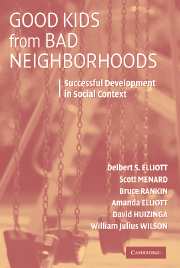 Good Kids from Bad Neighborhoods; Successful Development in Social Context (Hardback) 9780521863575