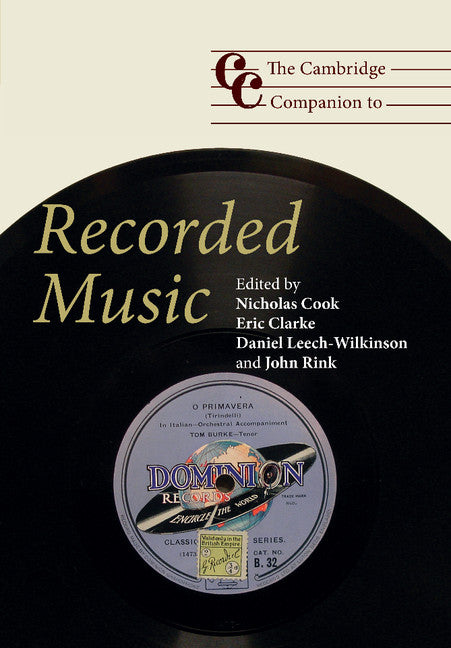 The Cambridge Companion to Recorded Music (Paperback) 9780521684613