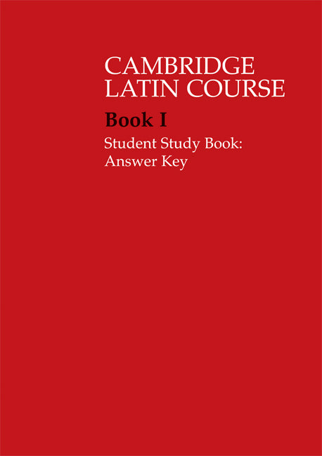 Cambridge Latin Course 1 Student Study Book Answer Key (Paperback) 9780521685924